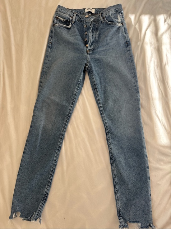 Agolde Denim - AGOLDE Premium High Rise Straight Leg Jeans